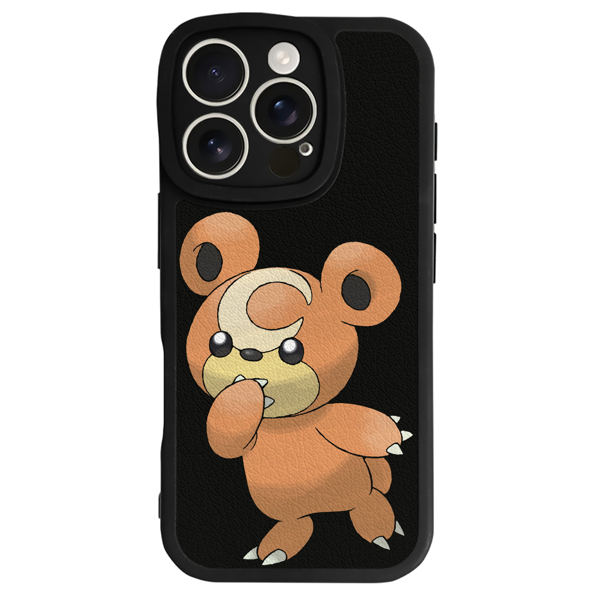 （画像用） ポケットモンスター Pokémon 【iPhone 16シリーズ対応】シリコンスマホケース（レザー調） 材質：シリコン